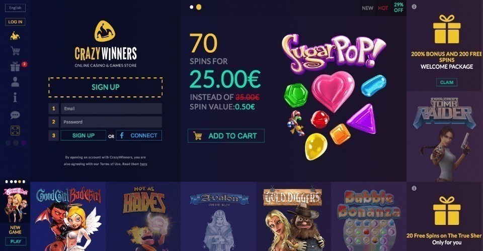 CrazyWinners Casino Review